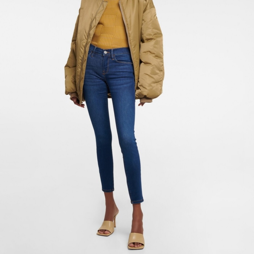 Frame Le Skinny De Jeanne Denim Dark Blue Skinny Jeans